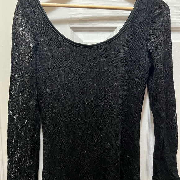 Very nice black vintage lace dress by Sophisticate. - Picture 2 of 5